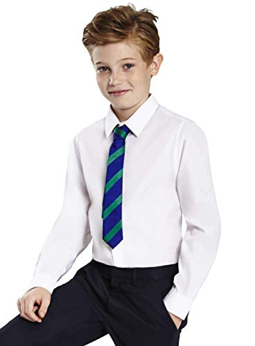 Listers Schoolwear Boys School Shirt Ages 2-16 Long/Short Sleeve Non Iron Easy Care Regular/Slim Fit - Single Pack