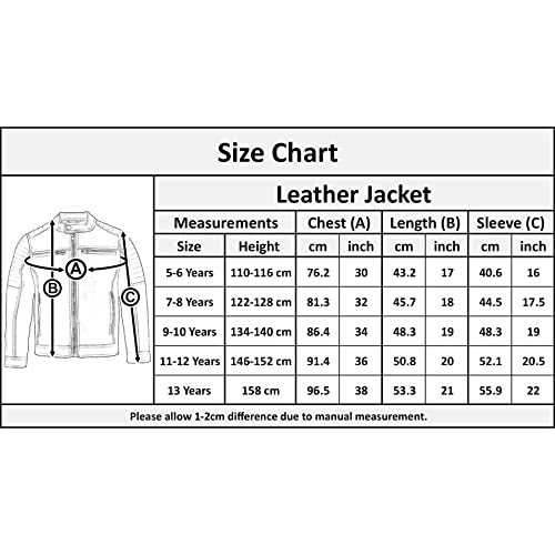 A2Z 4 Kids Motorcycle Biker Jacket PU Leather Jacket Zipper Stylish Boys Age 5-13 Years Dark Brown