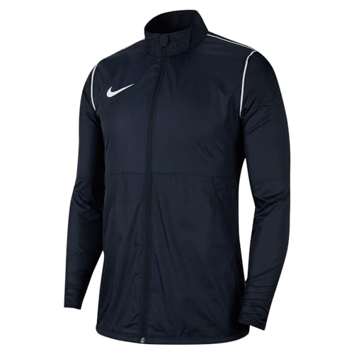 NIKE Boy's Park 20 Rain Jacket, Obsidian/White/White, L UK