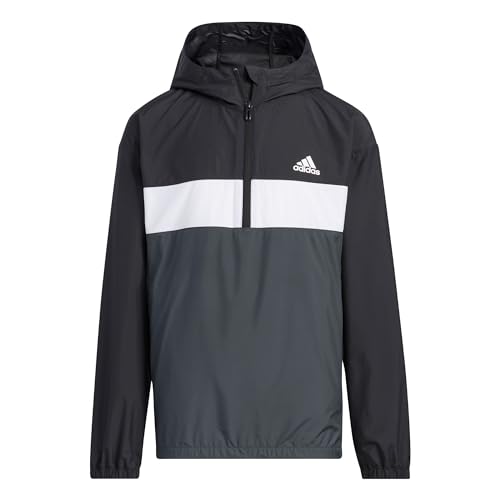 adidas Unisex Kids Woven Parka Jacket,Black