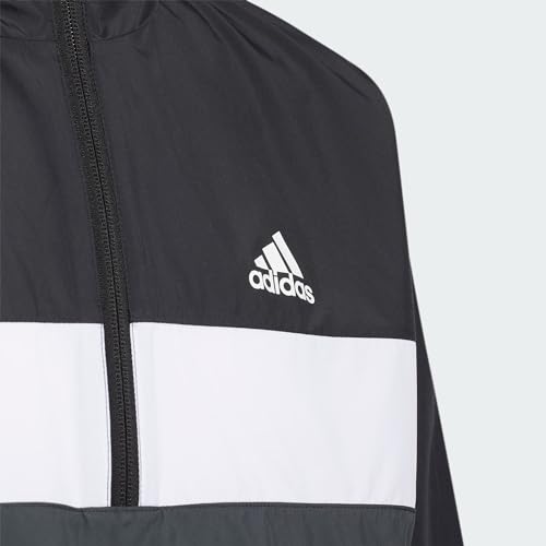 adidas Unisex Kids Woven Parka Jacket,Black