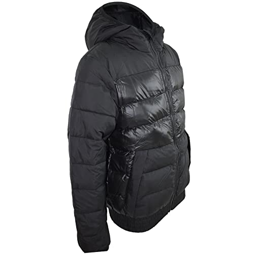 A2Z Kids Boys Fashion Padded Casual School Jacket Black Bubble Coat Urban Winter Wear 5-13 Years