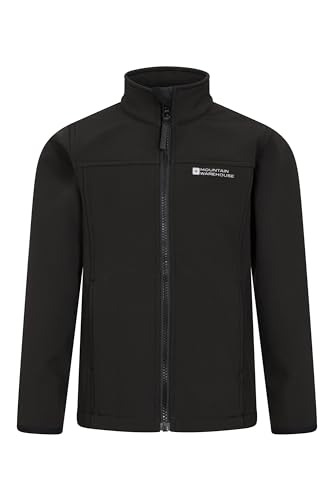 Mountain Warehouse Bracken Extreme Kids 3 in 1 Jackets - Waterproof Boys & Girls Rain Jacket, Breathable, Taped Seams, Mesh Lined Kids Coat - For Travelling Black 7-8 Years