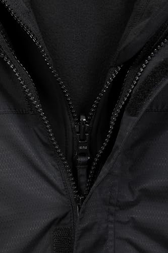 Mountain Warehouse Bracken Extreme Kids 3 in 1 Jackets - Waterproof Boys & Girls Rain Jacket, Breathable, Taped Seams, Mesh Lined Kids Coat - For Travelling Black 7-8 Years