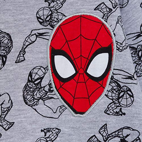 Boys Spiderman Hooded Jacket 7-8 Years Grey