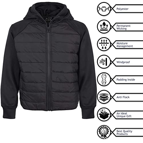 A2Z Kids Boys Fashion Padded - Jacket JK40 Black 13