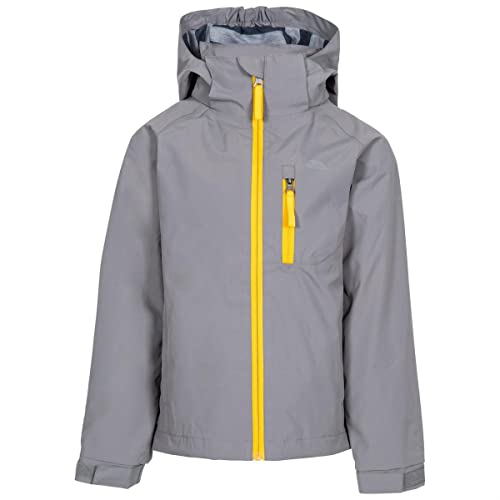Trespass Boys Waterproof Jacket Windproof Hood School Casual Coat Overwhelm