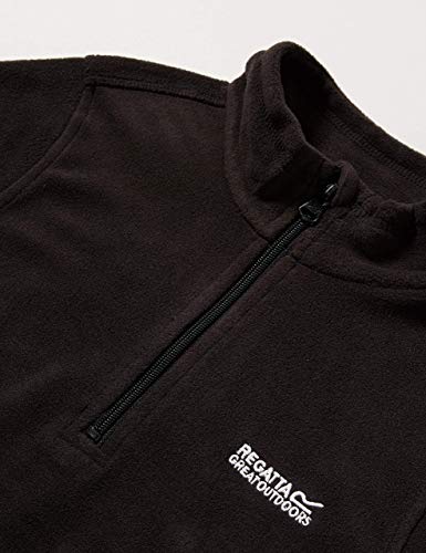 Regatta Kids Hot Shot II 1/2 Zip Fleece - Black - 13 Yrs