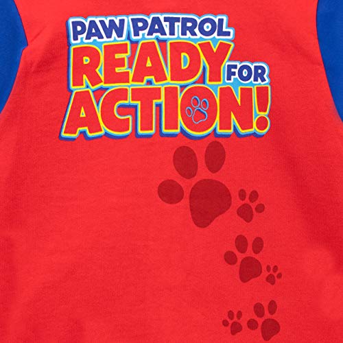 Paw Patrol Jacket | Boys' Jackets | Chase Marshall Rubble Sweatshirt | Kids Zip Up Jumper Red Age 5 to 6 Years