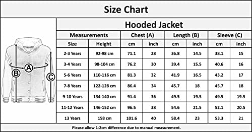 A2Z 4 Kids Unisex B.B Hooded R Fashion FOX Jacket Varsity Baseball Style - B.B Jacket Black & Grey 13