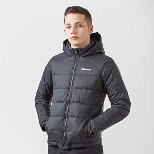 Berghaus Kids' Burham Insulated Jacket with Lightweight Insulation and Water Resistant Fabric, Kids' Winter Jacket, Kids' Hiking & Outdoor Recreation Clothing, Black, Age 13