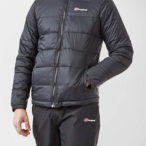 Berghaus Kids' Burham Insulated Jacket with Lightweight Insulation and Water Resistant Fabric, Kids' Winter Jacket, Kids' Hiking & Outdoor Recreation Clothing, Black, Age 13