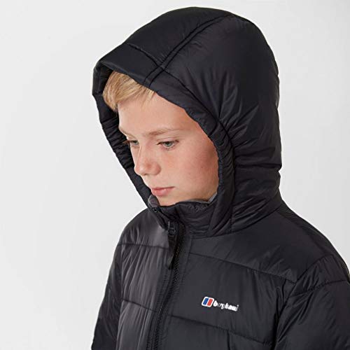 Berghaus Kids' Burham Insulated Jacket with Lightweight Insulation and Water Resistant Fabric, Kids' Winter Jacket, Kids' Hiking & Outdoor Recreation Clothing, Black, Age 13