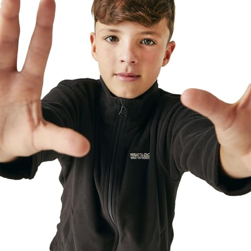 Regatta Kids King II Lightweight Fleece Jacket - Black - 13 Yrs