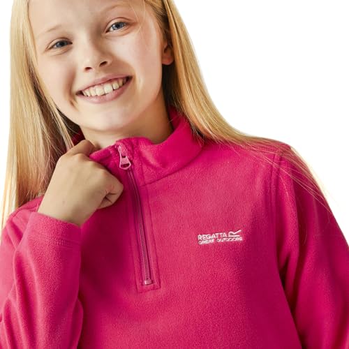 Regatta Kids Hot Shot II 1/2 Zip Fleece - Pink Potion - 13Yrs