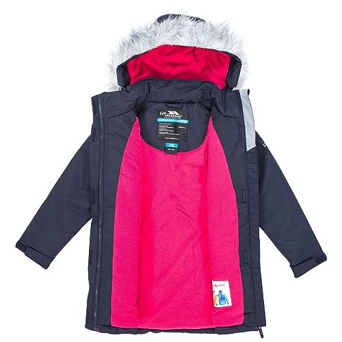 Trespass Girl's Fame Tp50 Jacket, Navy, 7-8 Years UK