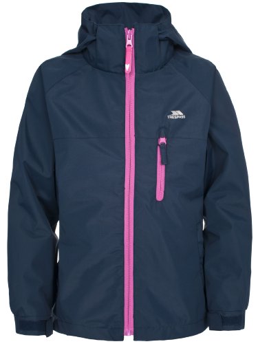 Trespass Girls' Raincloud Girls Jacket TP50 - Navy Tone, Size 9/10