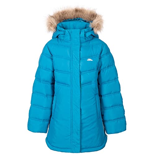 Trespass Girls Padded Jacket 2 Pockets with Detachable Hood Charming