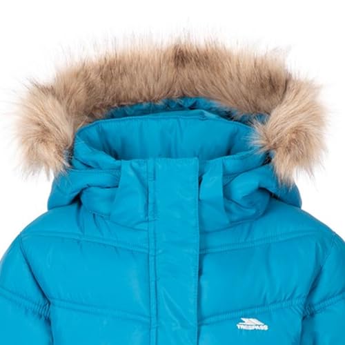 Trespass Girls Padded Jacket 2 Pockets with Detachable Hood Charming