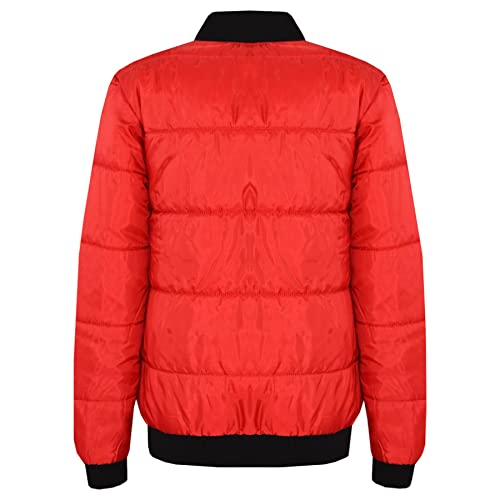 A2Z 4 Kids Bomber Jacket Lightweight Puffer Coat Padded Jacket - Bomber Jacket 450 Red 13.