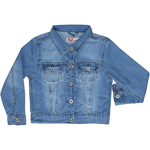 A2Z 4 Kids Kids Girls Designer's Trendy Fashion Jeans Jacket Coats - Girls Denim Jacket J12 Light Blue 9-10