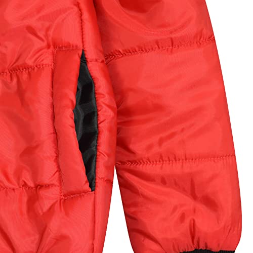 A2Z 4 Kids Bomber Jacket Lightweight Puffer Coat Padded Jacket - Bomber Jacket 450 Red 13.