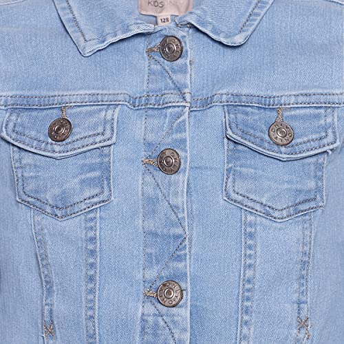 ONLY Girls' KONSARA DNM Jacket NOOS, Light Blue (Light Blue Denim), 12 Years