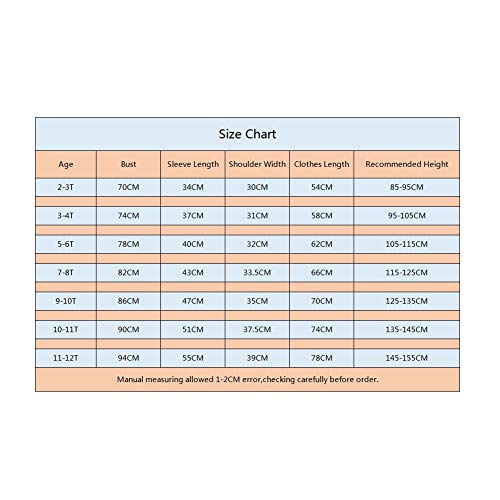 amropi Kids Girls Winter Puffer Jacket Padded Long Coat with Fur Hood (Black,11-12Years)