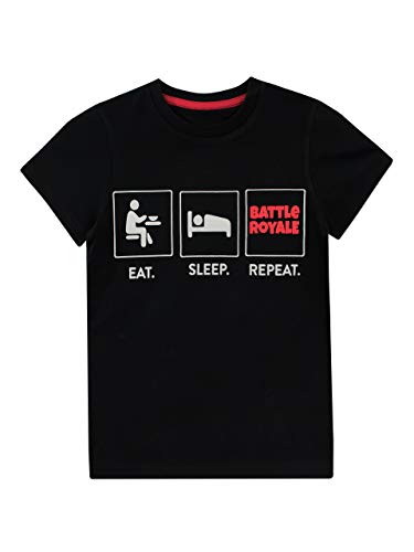 Character UK Boys Battle Royale T-Shirt Black Age 12 to 13 Years