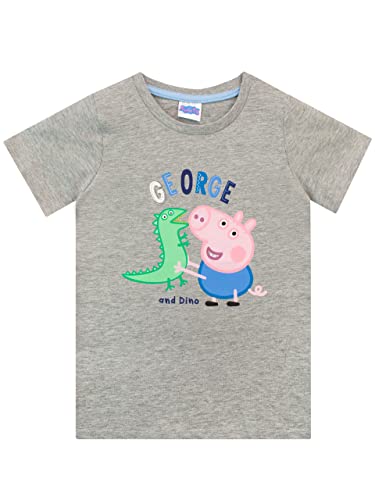 Peppa Pig Boys T-Shirt George Pig Grey 4-5 Years