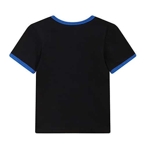 Boys Short Pyjamas Sets Solar System Planets Space Pyjamas Cotton Summer Pjs 2 Piece Outfit Pajamas for Kids Clothes 2-7 Years Black