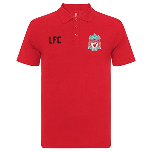 Liverpool FC Official Football Gift Boys Crest Polo Shirt Red 8-9 Years MB