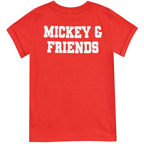 Disney Boys Mickey Mouse Goofy Donald Duck T-Shirt Red Age 5 to 6 Years