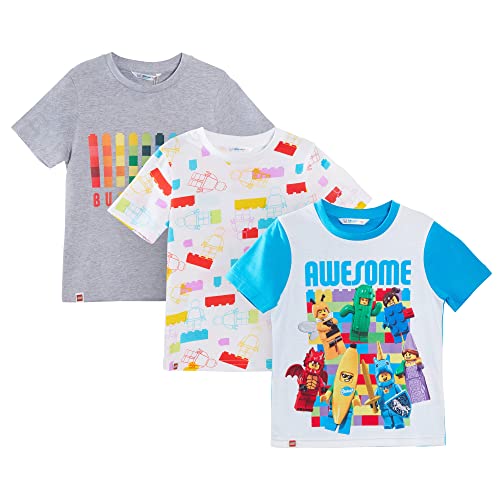 LEGO Kids 3 Pack T-Shirts (Pack of 3) 9-10 Years Multi