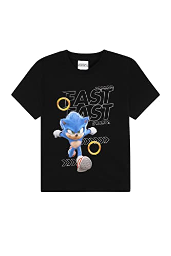 Sonic The Hedgehog 3 Pack Kids T-Shirts Boys Girls Multipack (8-9 Years) Blue