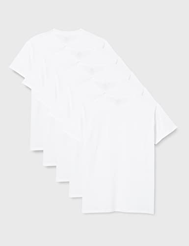 Fruit of the Loom Boy's 61-019-0 T Shirt, White, 5-6 Years UK