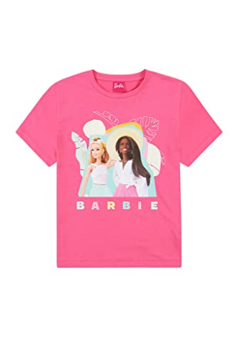 Barbie 3 Pack Girls T-Shirts Multipack (8-9 Years) Pink