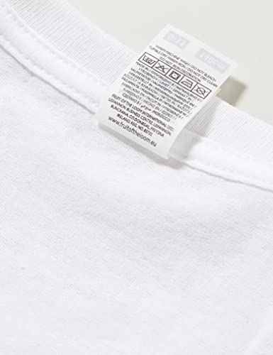 Fruit of the Loom Boy's 61-019-0 T Shirt, White, 5-6 Years UK