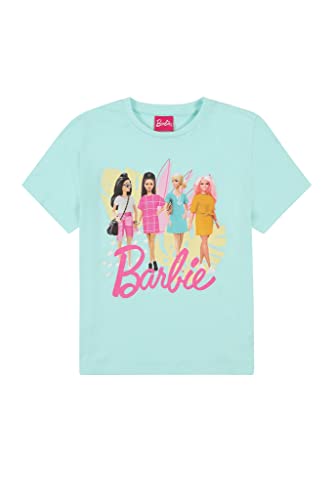 Barbie 3 Pack Girls T-Shirts Multipack (8-9 Years) Pink