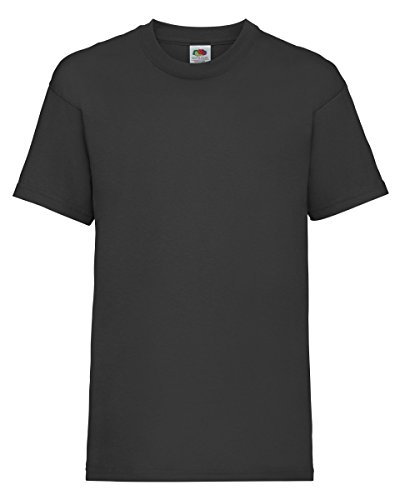 Fruit of the Loom Kids Original T Shirt - 21 Colours / Age 3-15 Years - Black, 7-8 Years