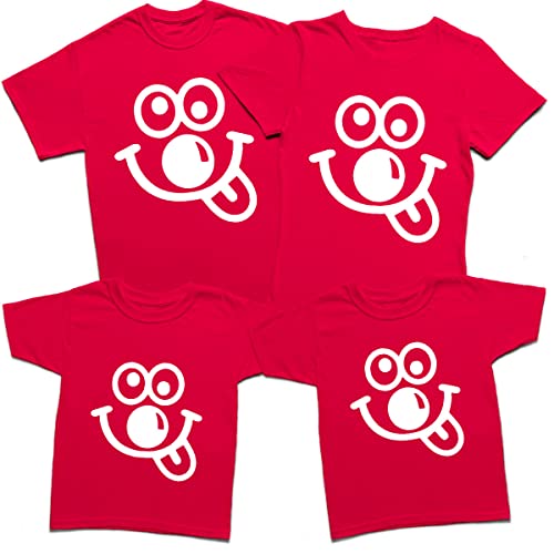 Funky Face 2024 Red T Shirt with a Big Nose Fun Day Boys Girls Adult T Shirt Supporting Event Party Tee Top Adults Gifts V-RND Red 12 Years