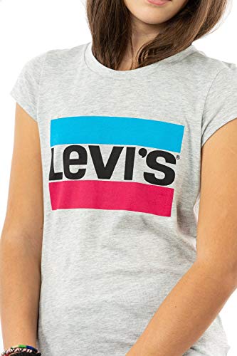 Levi's Kids Sportswear Logo Tee Girls, Grey, 10 Years