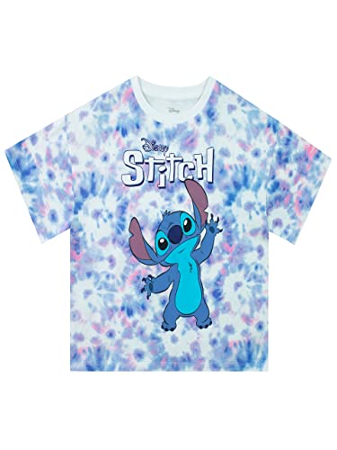 Disney Lilo and Stitch T-Shirt | Tie Dye Stitch Clothing for Kids | Official Lilo & Stitch Gifts for Girls | 10-11 Years Multicoloured