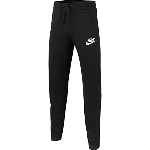 NIKE Unisex Kids B Nsw Club Flc Jogger Pant Sport Trousers, Black/Black/White, XS UK