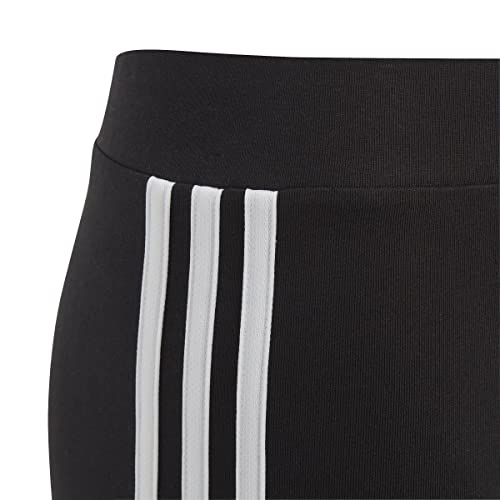 adidas Girl's Essentials 3-Stripes Tights, Black/White, 9-10 Years
