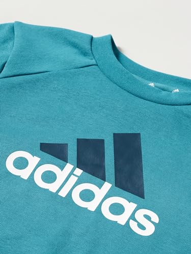 adidas Unisex Essentials Big Logo Fleece Jogger Set Tracksuit, arctic fusion/arctic night/white, 11-12 years