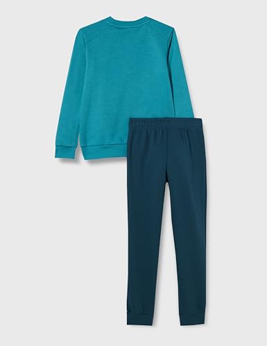 adidas Unisex Essentials Big Logo Fleece Jogger Set Tracksuit, arctic fusion/arctic night/white, 11-12 years