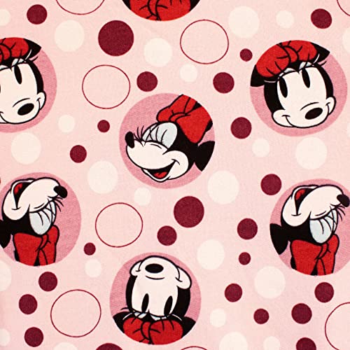 Disney Girls Minnie Mouse Sweatshirt and Joggers Set 2 Piece Outfit Set for Kids Pink 3-4 Years