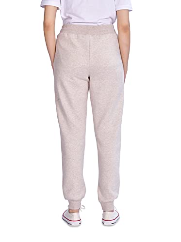 M17 Women Ladies Girls Slim Leg Jogging Bottoms Sweatpants Casual Pants Joggers Trousers Tracksuit Lounge Yoga Gym Pockets (M, Oat Meal Natural)