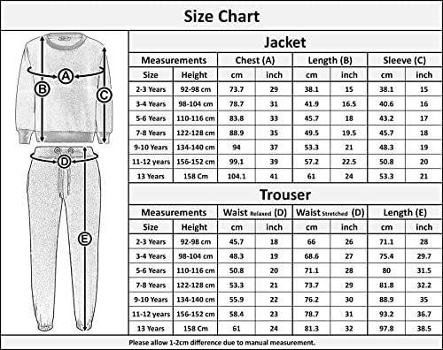 A2Z 4 Kids Plain Tracksuit Jumper Sweatshirt Set with Jogger Bottoms PE School Sports Activewear Set Girls Boys Children Age 2-13 years